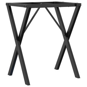 vidaXL Noge za blagovaonski stol X-oblika 60x40x73 cm čelik