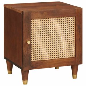 vidaXL Noćni ormar Smeđa 40 x 33,5 x 46 cm Čvrsto drvo akacije