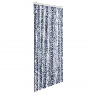 vidaXL Zastor protiv insekata plavo-bijelo-srebrni 100 x 220 cm &scaron;enil