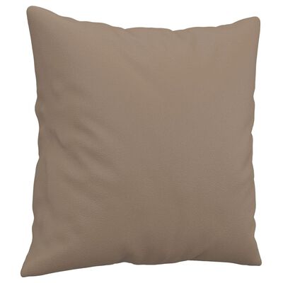 vidaXL Dvosjed s ukrasnim jastucima boja cappuccina 120cm umjetna koža