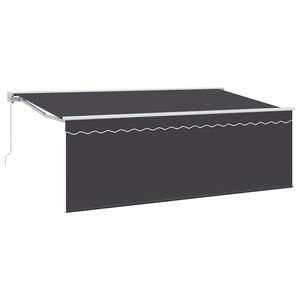 vidaXL Povlačivi tende Krema 350 x 200 cm Poliester i aluminij