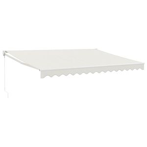 vidaXL Tenda na uvlačenje krem 4 x 3 m od tkanine i aluminija