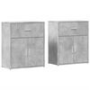 vidaXL Komode 2 kom beton sive 60 x 31 x 70 cm od konstruiranog drva