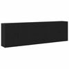 vidaXL Kreveta Crni hrast 240 x 33 x 70 cm Konstruirano drvo