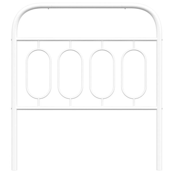 vidaXL Metalno zamjensko uzglavlje bijelo 80 cm