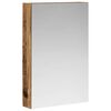vidaXL Kupaonski ormar s ogledalom Staro drvo 40 x 10,5 x 60,5 cm