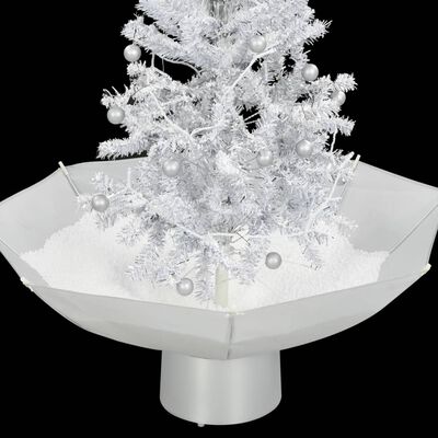 vidaXL Božićno drvce koje sniježi sa stalkom bijelo 75 cm