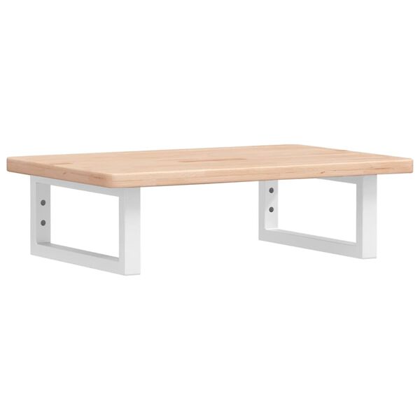 vidaXL Zidna polica za umivaonik od čelika i masivne hrastovine