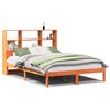 vidaXL Krevet s regalom za knjige bez madraca 150x200 cm od borovine