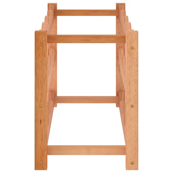 vidaXL Stalak za vino za 12 boca od masivnog drva oraha