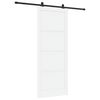 vidaXL Klizna vrata ORKDAL 93 x 232 cm Konstruirano drvo Bijela i crna