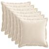 vidaXL Presvlaka za jastuk 6 kom. HOUTEN Krem 35 x 35 cm