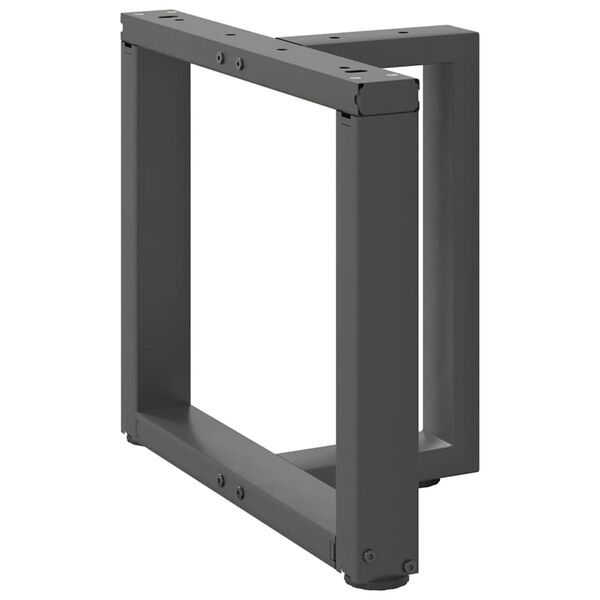 vidaXL Noge za klub stolić T-oblika 2 kom antracit 50x25x(42-43) cm čelik