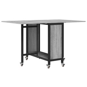 vidaXL Sklopivi blagovaonski stol s kotačićima 130 x 80 x 76,5 cm