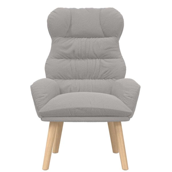 vidaXL fotelja Svijetlo siva 69 x 74 x 93 cm Sherpa Tkanina