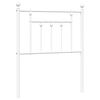 vidaXL Metalno zamjensko uzglavlje bijelo 75 cm