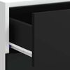 vidaXL Donji ormarić "Lyon" Crni 40x46x81,5 cm Konstruirano drvo