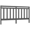 vidaXL Uzglavlje za krevet sivo 186 x 4 x 100 cm od masivne borovine