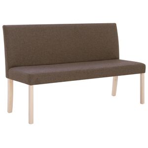 vidaXL Klupa od poliestera 139,5 cm smeđa
