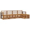 vidaXL Set vanjskih sofa 5 kom. Prirodna