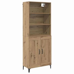 vidaXL Highboard 2 kom. hrast artisan 69,5 x 34 x 180 cm