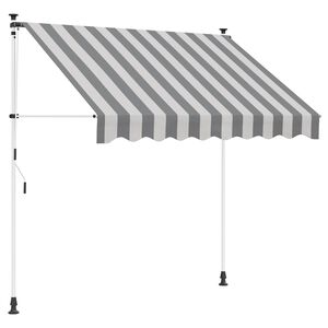 vidaXL Ručno sklopiva tenda Antracit i bijelo 100 cm