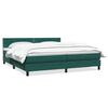 vidaXL Box Spring krevet s madracem tamno zeleni 180x220 cm bar&scaron;un