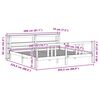 vidaXL Okvir kreveta s uzglavljem 200 x 200 cm od masivne borovine