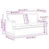 vidaXL Sofa Tamno siva 142 x 80 x 85 cm tkanina