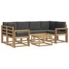 vidaXL Set vanjskih sofa 7 kom. Bijela i antracit