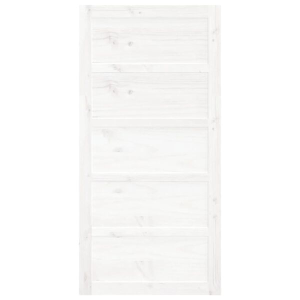 vidaXL Vrata za staju bijela 100 x 1,8 x 204,5 cm od masivne borovine