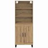 vidaXL Highboard Umjetnički hrast 69,5 x 34 x 180 cm Konstruirano drvo
