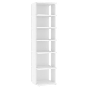 vidaXL Ormarić za cipele bijeli 27,5x27x102 cm od konstruiranog drva