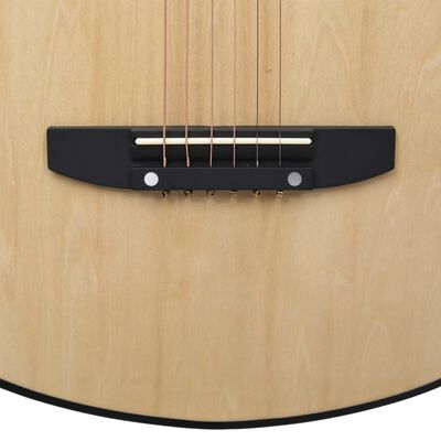 vidaXL Akustična gitara Western s prorezom i 6 žica 38 " od drva lipe