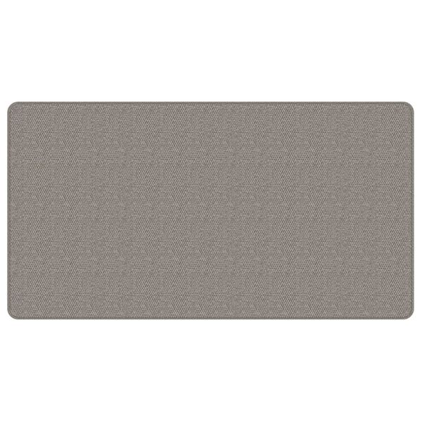 vidaXL Tepih-staza s izgledom sisala srebrna 80 x 150 cm