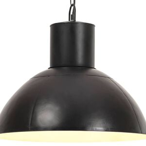 vidaXL Viseća svjetiljka 25 W crna okrugla 48 cm E27