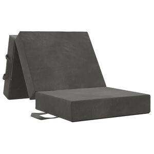 vidaXL Sofa na razvlačenje 75 x 63 x 45 cm Tamnosiva