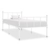 vidaXL Okvir za krevet bijeli metalni 90 x 200 cm