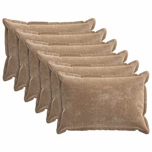 vidaXL Presvlaka za jastuk 6 pcs HOUTEN Smeđa 50 x 70 cm