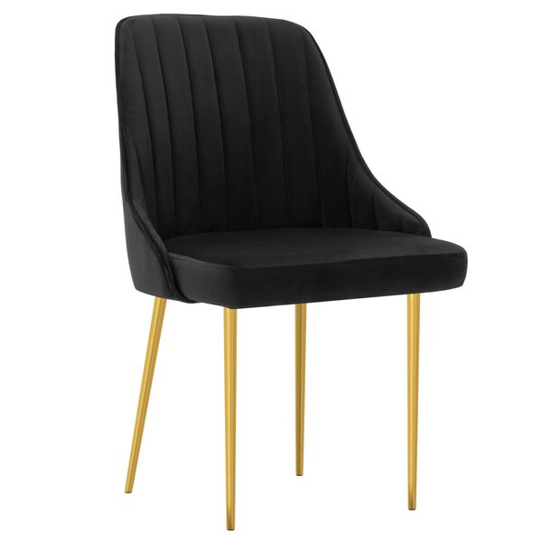 vidaXL Blagovaonske stolice 4 kom crne bar&scaron;unaste