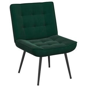 vidaXL Stolica za opu&scaron;tanje tamno zelena 64x74x84 cm bar&scaron;un
