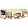 vidaXL Set vanjskih sofa 7 kom. Bijela i krem