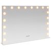 vidaXL LED Ogledalo za Toaletni Stolić Bijela 80 x 10 x 52,5 cm