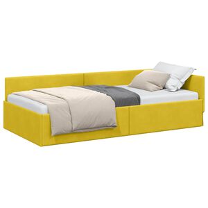 vidaXL Kutni okvir kreveta Žuta 80 x 200 cm Bar&scaron;un