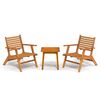 vidaXL 3-dijelni bistro set od masivnog bagremovog drva