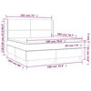 vidaXL Krevet box spring s madracem LED plavi 180x200 cm od tkanine