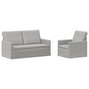 vidaXL Set sofe 2 pcs Oblačnosiva Tkanina