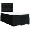 vidaXL Krevet box spring s madracem crni 120 x 190 cm od tkanine