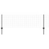 vidaXL Ograda s postovima Siva 0,6 x 50 m Čelik i PVC