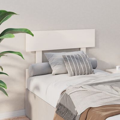 vidaXL Uzglavlje za krevet bijelo 93,5 x 3 x 81 cm od masivne borovine
